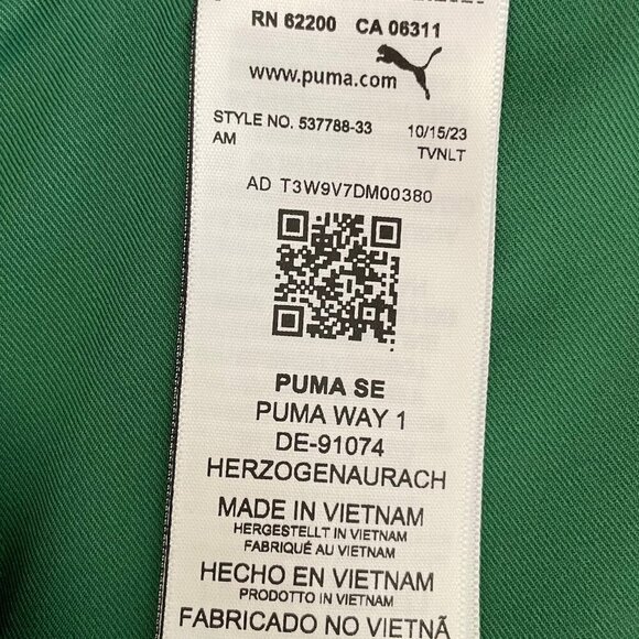 Puma Dealer Elevated Style 8" 100% Poly Golf Shorts 50+ UPF Vine Green Sz 40 NWT - Picture 11 of 13